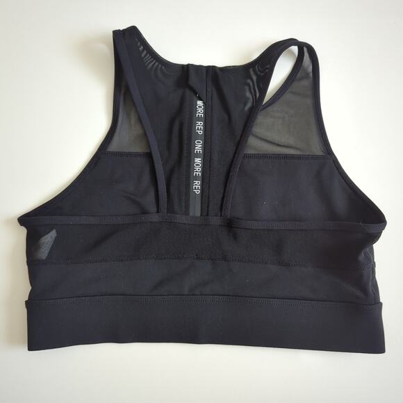 Zyia Active All Star One More Rep Sports Bra L High Neck Mesh Gym Longline EUC - Picture 5 of 5